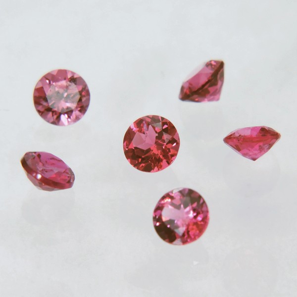 画像1: ピンクスピネル(B級) ラウンドカット 4.2mm (1)